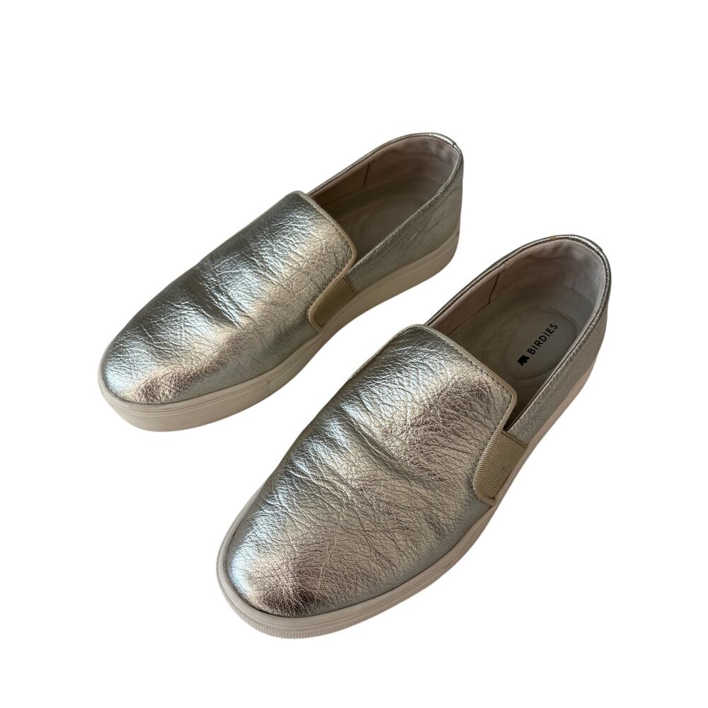 Birdies 7.5 The Swift Slip On Silver Leather Shoes
Boat shoes - Picture 2 of 8